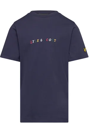 Lyle & Scott Multi Colour Embroidery T-Shirt Navy