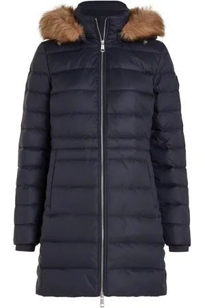 Tommy Hilfiger Tyra Down Coat With Fur Navy