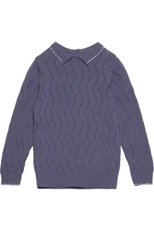 FUB Baby Pointelle Blouse Blue