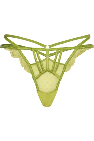 Hunkemöller Illie High Leg Tanga String Green