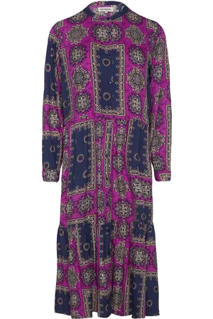 Lollys Laundry Kaiall Midi Dress Ls Navy