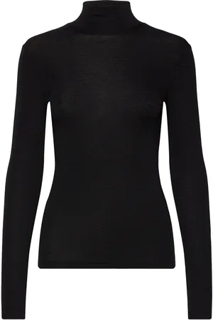 Lindex Turtleneck Top Wool Black