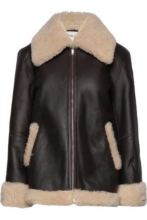 By Malina Alisson Over D Shearling Jacket Brown