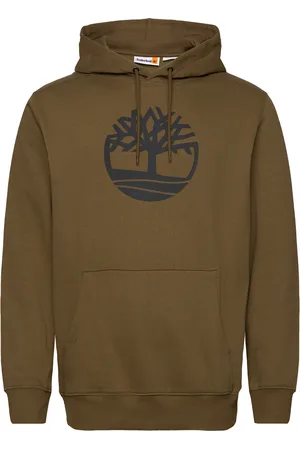 Timberland Kennebec River Tree Logo Hoodie Dark Olive Brown