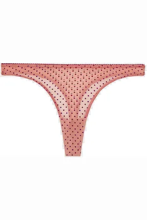 Understatement Mesh Thong Pink