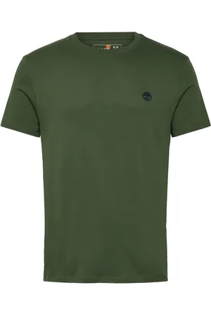 Timberland Dunstan River Short Sleeve Tee Black Forest Green Khaki