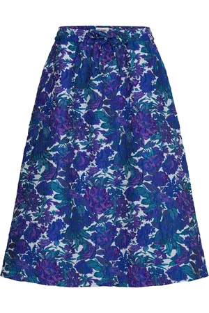 Lollys Laundry Bristolll Midi Skirt Blue