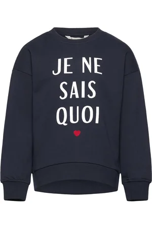 MANGO Printed Cotton Sweatshirt Navy