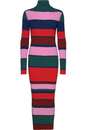 Bobo Choses Multicolor Striped Knitted Dress Patterned