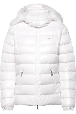 Tommy Hilfiger Tjw Tonal Hooded Down Jacket White