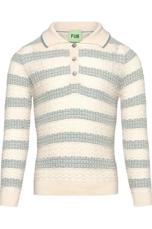 FUB Pointelle Polo Beige