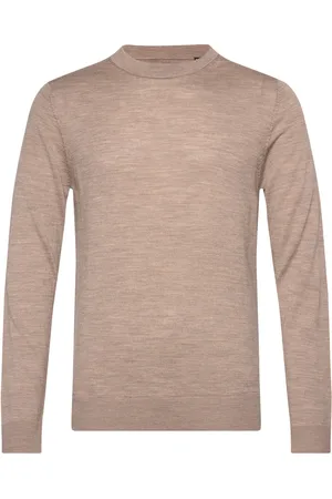 JACK & JONES Jprblamerino Knit Crew Neck Jack & J S Beige