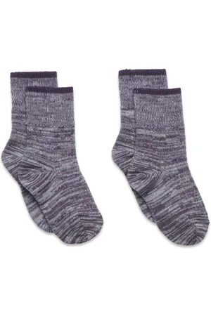 FUB 2-Pack Melange Socks Purple