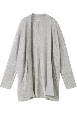 TOM TAILOR T-Shirt Cosy Cardigan Grey