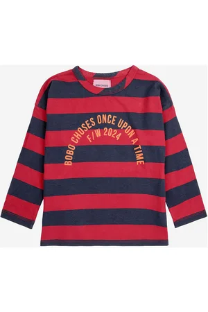 Bobo Choses Bobo Circle Stripes T-Shirt Red
