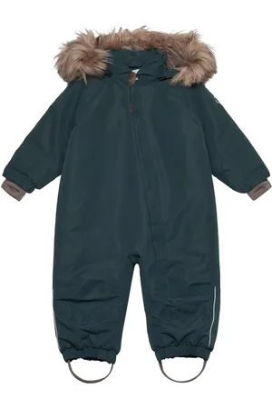 EN FANT Baby Snowsuit W. Fake Fur Blue