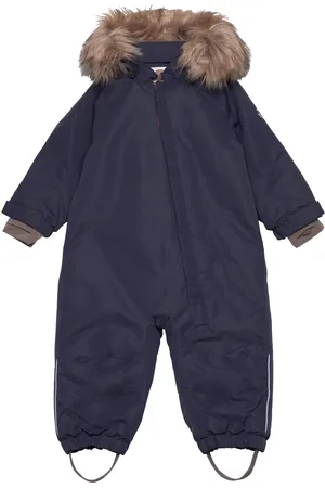 EN FANT Baby Snowsuit W. Fake Fur Navy