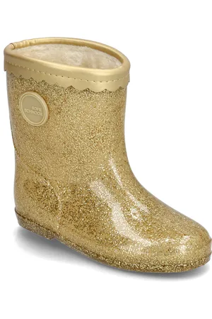 Sofie Schnoor Baby and Kids Rubber Boot Gold