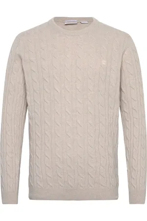 Timberland Cable Crew Neck Sweater Beige