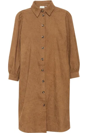 Kaffe Kaeve Corduroy Dress Brown