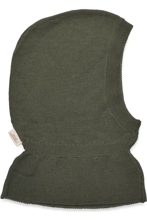 Copenhagen Colors Lt. Knitted Merino Balaclava With Frill Green