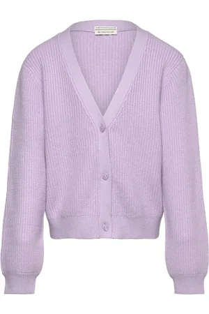 TOM TAILOR Knitted Cardigan Purple