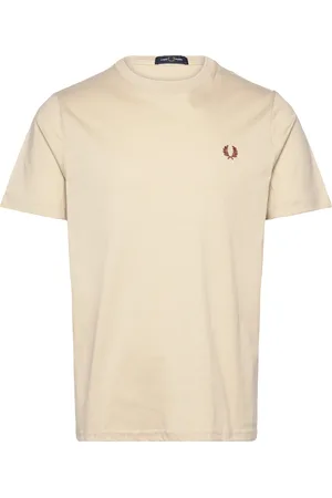 Fred Perry Crew Neck T-Shirt Cream