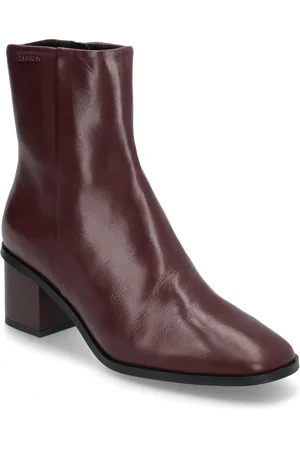 Calvin Klein Heel Ankle Boot 50 W/Ml Lth Brown