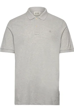 Scotch&Soda Core Logo Pique Polo Grey