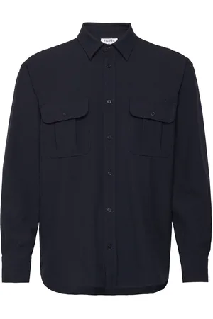 Filippa K Relaxed Patch Pocket Shirt Navy