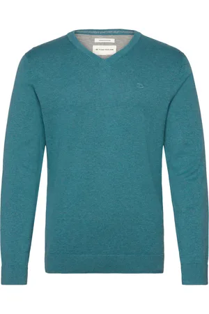 TOM TAILOR Basic V-Neck Knit Blue