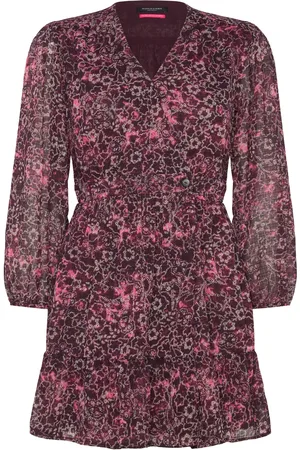 Scotch&Soda Mini Wrap Dress Pink
