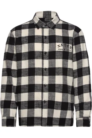Edwin Sebastian Shirt Ls-Black / White Black