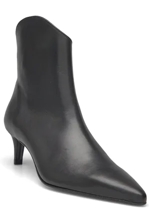 By Malina Izzie Kitten Heel Ankle Boots Black