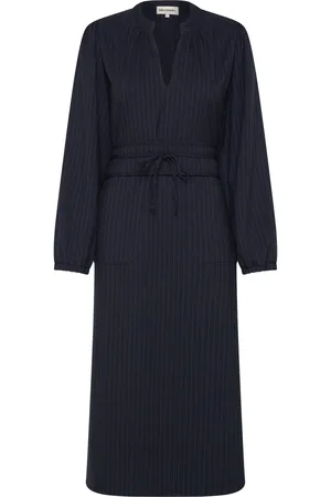 Lollys Laundry Parisll Midi Dress Ls Navy