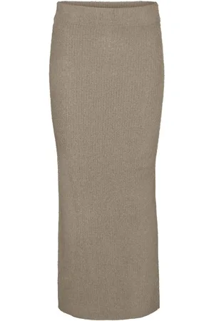 VERO MODA Vmpuff Nw Calf Pencil Skirt Boo Beige