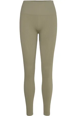 Björn Borg Studio Seamless Rib Tights Khaki