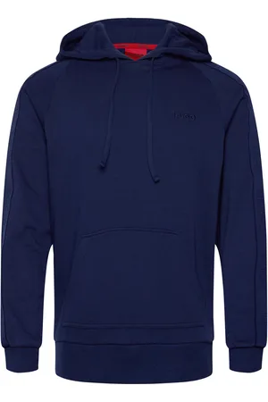 HUGO BOSS Tonal Logo Hoodie Blue