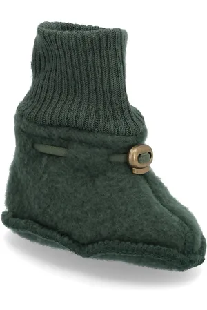 Mikk-Line Wool Footies Green