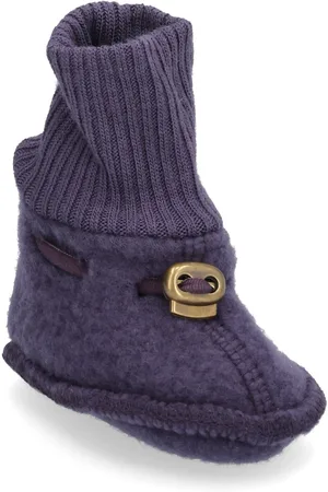 Mikk-Line Wool Footies Purple
