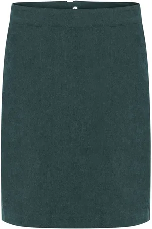 Kaffe Kavera Corduroy Skirt Green