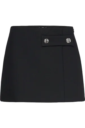 MANGO Butt D Miniskirt Black
