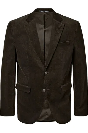 SELECTED Slhreg-Duca Corduroy Blz Brown