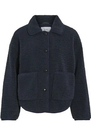VILA Vimelusa Teddy Jacket Navy