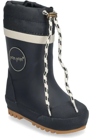 Pom Pom Gumboots™ Thermo Navy