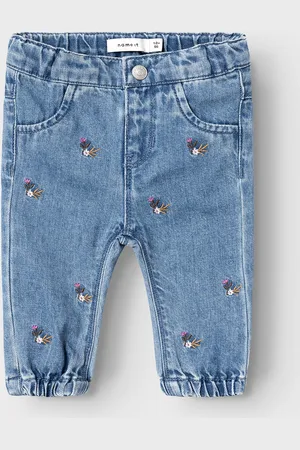 NAME IT Nbfrose Shaped Emb Jeans 5321-By O Blue