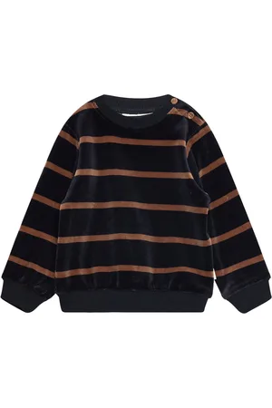 Minymo Sweatshirt Ls Y/D Velour Navy