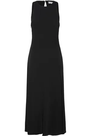 MANGO Midi-Dress With Draped Detail Black