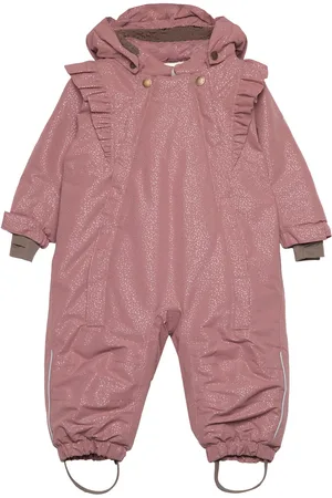 EN FANT Baby Snowsuit W. Frills Pink