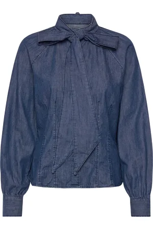 Lindex Blouse Ella Denim Navy
